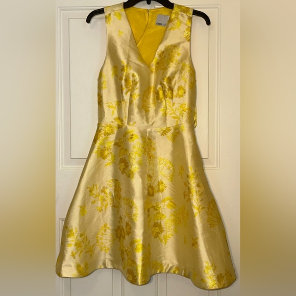 ASOS Jacquard Wrap Back Dress, Size 6 - Picture 2 of 3